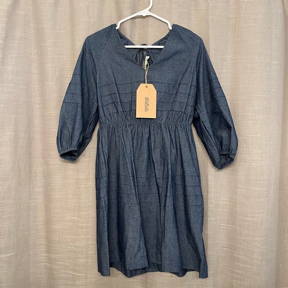 Listicle Denim Dress - Picture 1 of 4